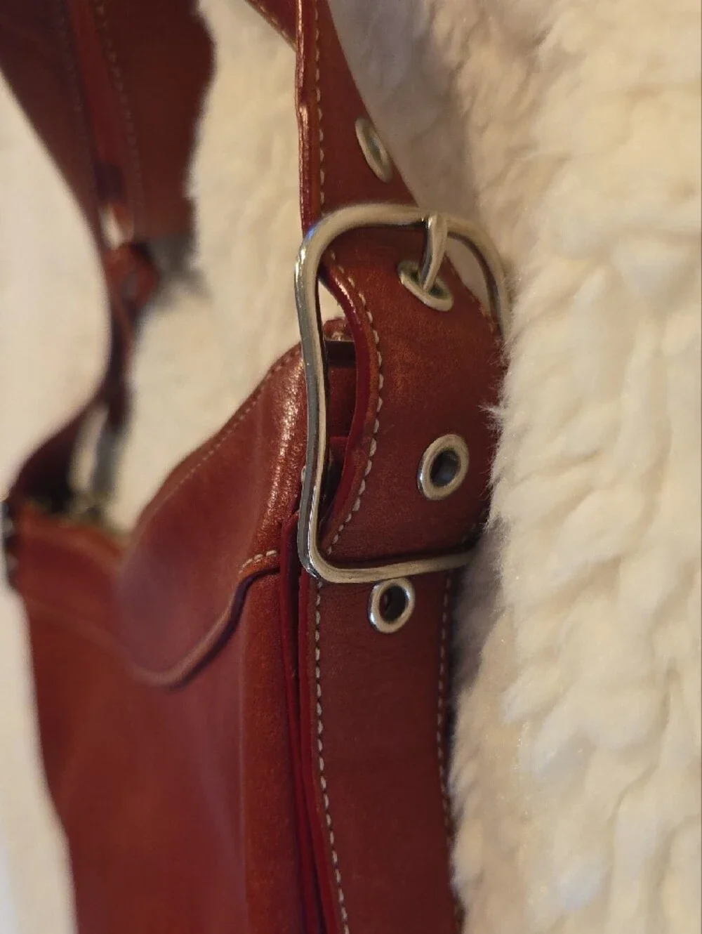Vintage Coach Legacy 9188 Red Leather Shoulder Bag | Genuine Leather
